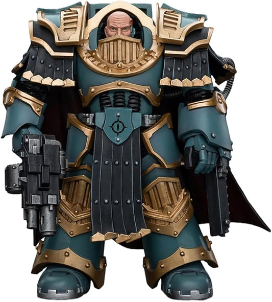 Joytoy Warhammer The Horus Heresy Sons of Horus 1:18 Action Figure Mecha Joy Toy Legion Praetor in Cataphractii Terminator Armour Collection Model Anime 4.9 inch
