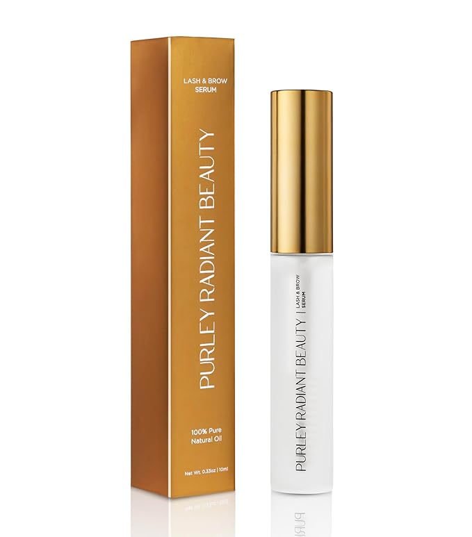 Beauty Eyelash Growth Serum – Prostaglandin-Free Lash & Brow Enhancer for Longer, Thicker Lashes – Vegan, Cruelty-Free, Castor Oil Based – Natural Lash Serum for Growth