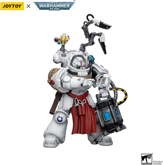 YIZRIO JoyToy Warhammer 40k Ultramarines Apothecary Biologis, 1:18 Scale Action Figure Mecha Joy Toy Collection Model 5.35 inch