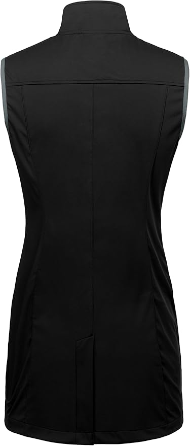Little Donkey Andy Women's Lightweight Softshell Vest, Windproof Sleeveless Jacket for Running Hiking Travel