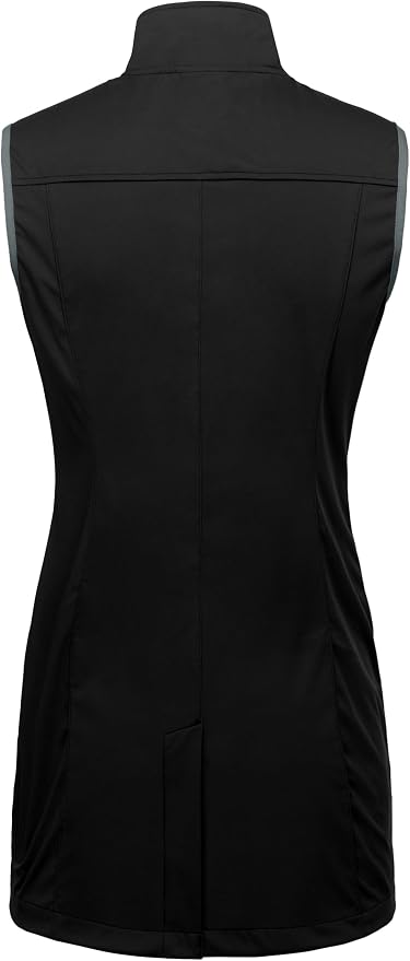 Little Donkey Andy Women's Lightweight Softshell Vest, Windproof Sleeveless Jacket for Running Hiking Travel