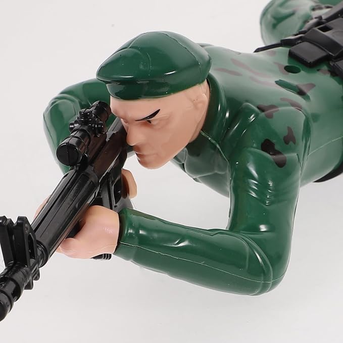 Hemoton 1pc Reptile Figure Toy Electric Toy Electric Soldier Children Soldier Action Figures Crawling Crawling Action Figure