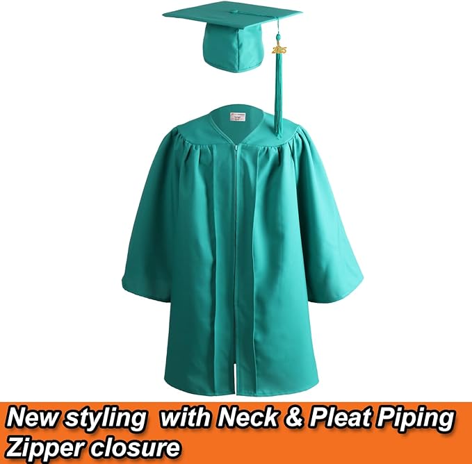 OSBO GradSeason Unisex Matte Kindergarten Graduation Gown Cap Tassel Set 2025