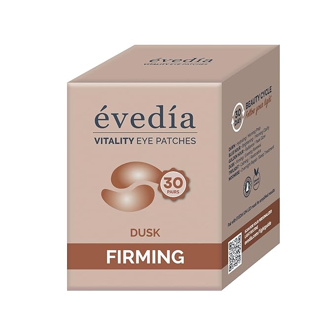 Vitality Eye Patches — Dusk — Smooth + Firm | Anti-Aging Peptide + Black Truffle Hydrogel Eye Masks | 30 Pairs