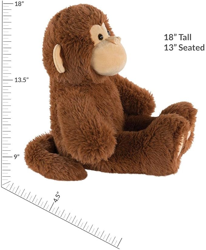 Vermont Teddy Bear Stuffed Monkey - Oh So Soft Monkey Stuffed Animal, Plush Toy, Brown, 18 Inch