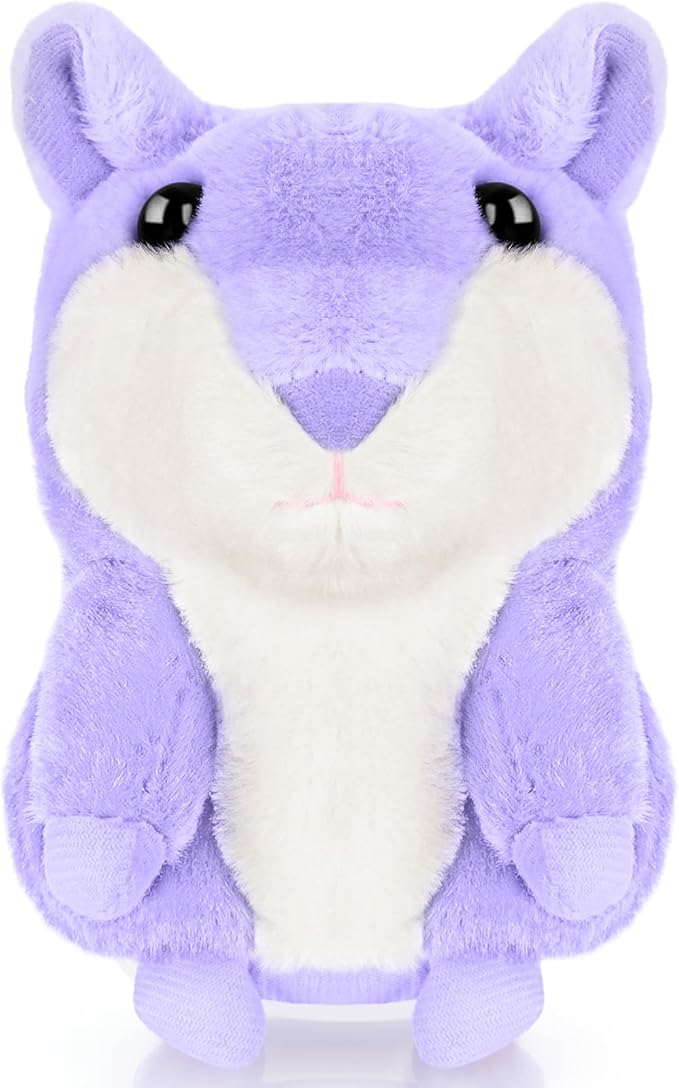 Stocking Stuffers for Teen Boys Talking Hamster Plush Toy,Baby Unique Mini Christmas Best Gifts,Kids 2025 Top Purple Toys for Ages 8-13 Girls Only Cheap,Sensory Toys for Children with Autism