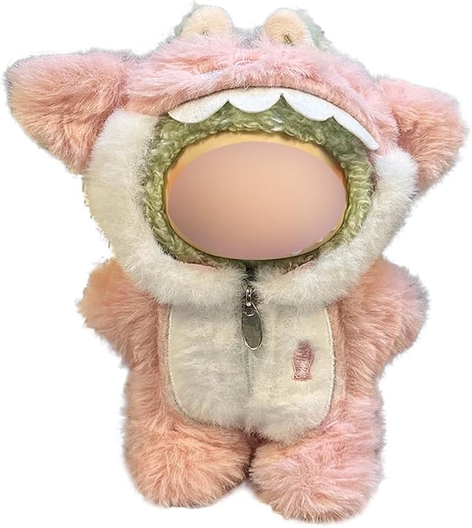 17cm Doll Clothes Accessories Outfits Cute Clothes Stylish Set (NO Doll) Pink Shark-One-Piece Suit