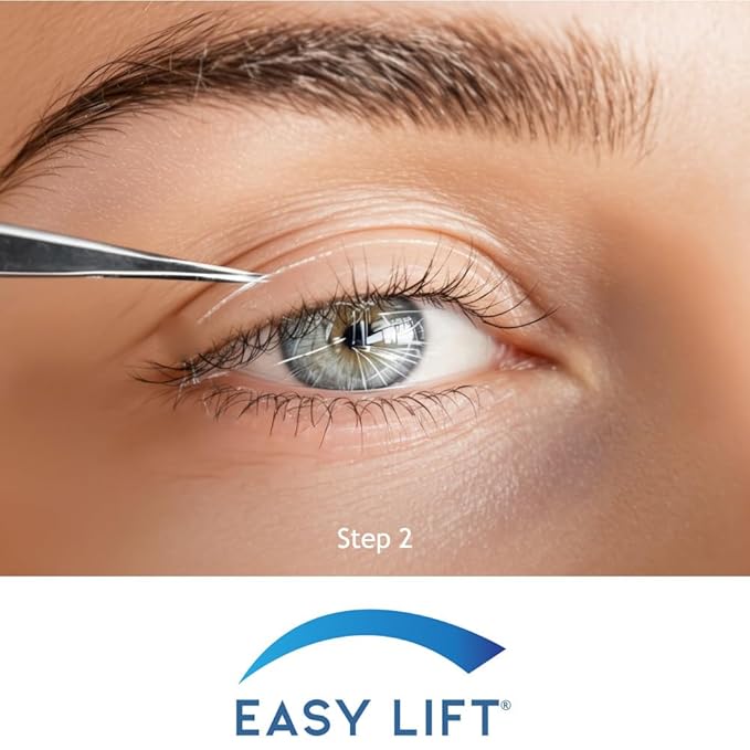 EasyLift The Original 60 Second Eye Lift Strips | Instant Upper Eyelid Lift for Droopy Eyes | As Seen On TV | Hypoallergenic, Lab Tested & Safe for Daily Use | Made in USA (64 pcs)