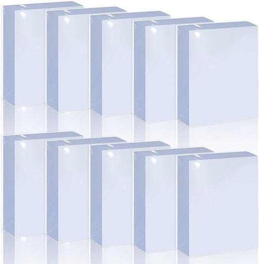 1000 Counts Premium Standard Baseball Trading Card Sleeves, Plastic Clear Protector, Soft Perfect Fit for Penny, Football, and Sports Cards