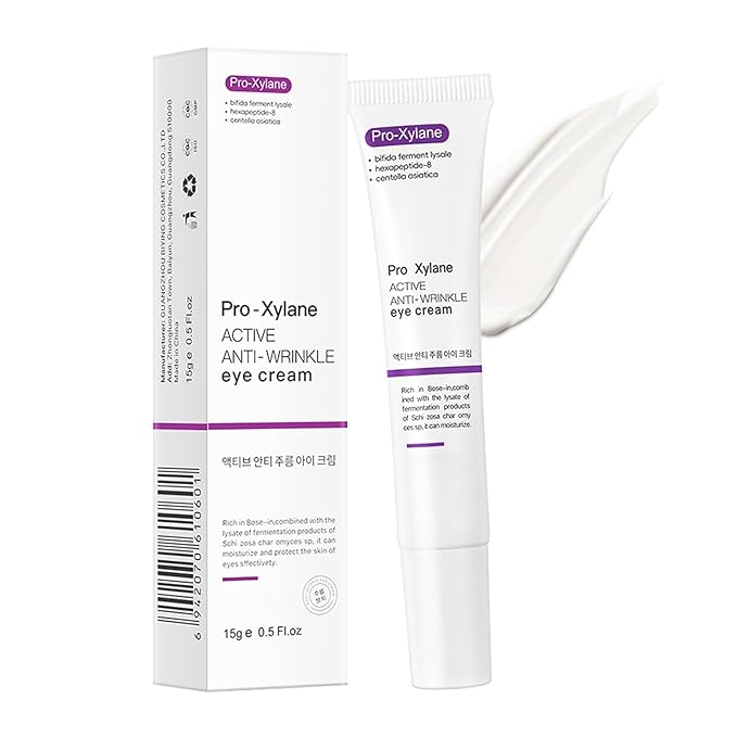 Under Eye Cream for Dark Circles and Puffiness – Pro-Xylane Eye Cream Anti Aging Hydrator to Smooth Fine Lines & Wrinkles, Refresh Tired Eyes, Lightweight Daily Eye Treatment 15g/0.5oz