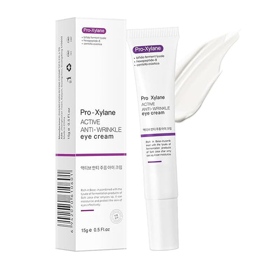 Under Eye Cream for Dark Circles and Puffiness – Pro-Xylane Eye Cream Anti Aging Hydrator to Smooth Fine Lines & Wrinkles, Refresh Tired Eyes, Lightweight Daily Eye Treatment 15g/0.5oz