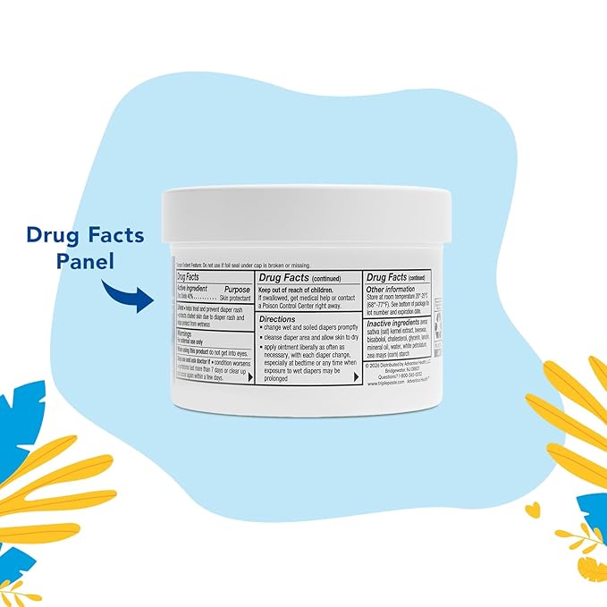 Triple Paste 3X Max Zinc Oxide Diaper Rash Ointment, 12oz Jar – Maximum Strength Diaper Cream for Sensitive Skin