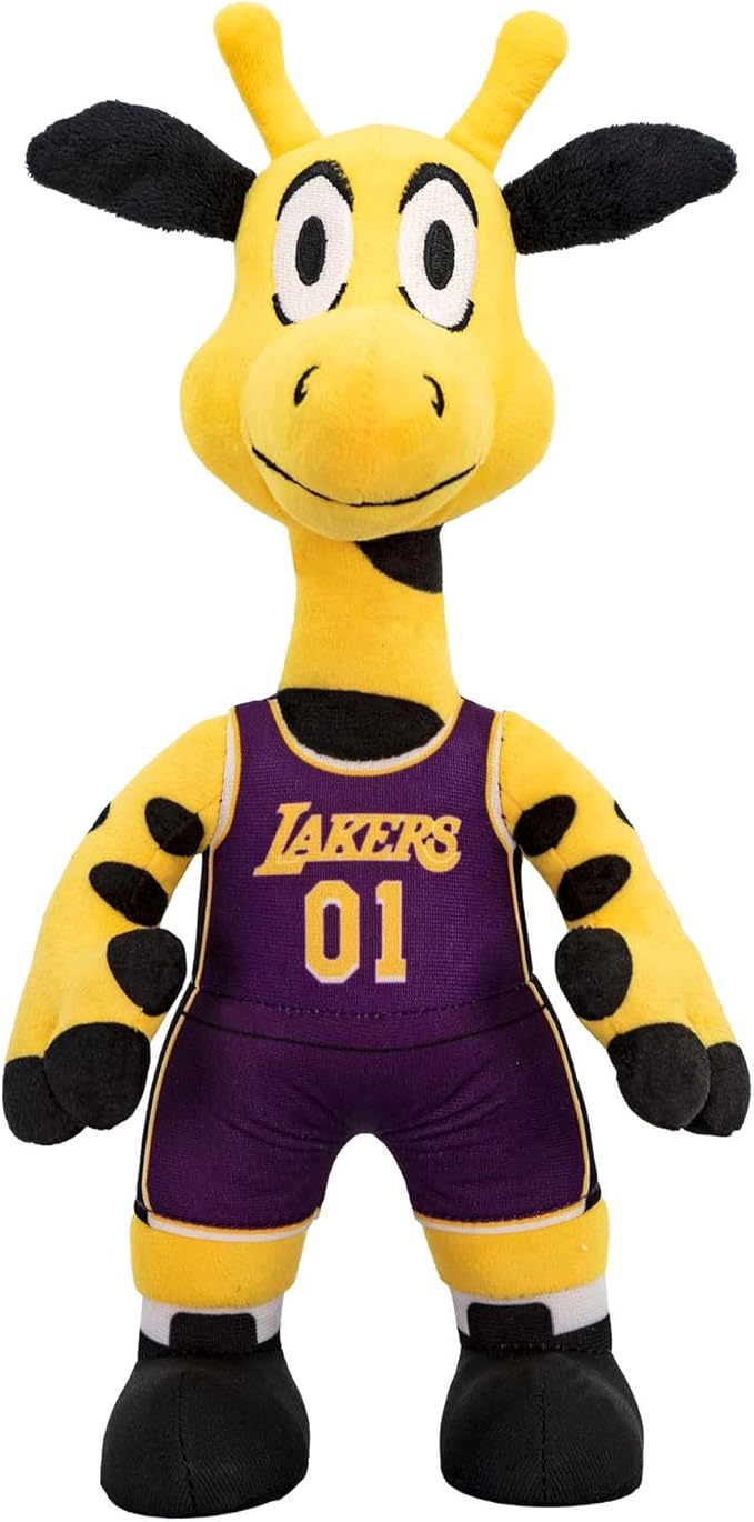 Bleacher Creatures Los Angeles Lakers Giraffe 10" Mascot Plush Figure- A Mascot for Play or Display