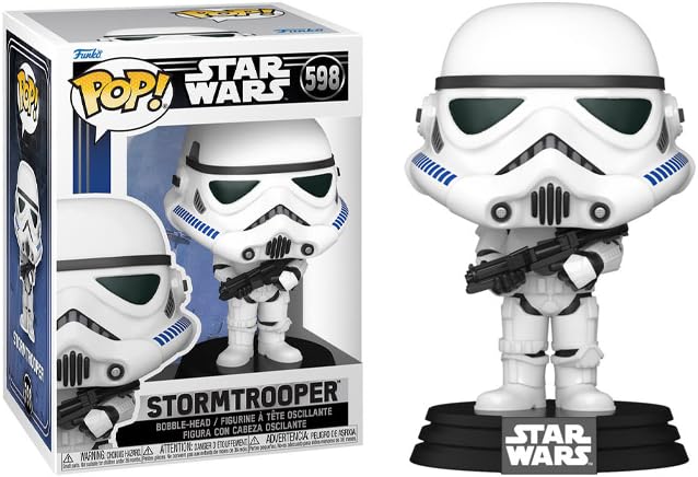POP Star Wars: New Classics - Stormtrooper Funko Vinyl Figure (Bundled with Compatible Box Protector Case), Multicolor, 3.75 inches