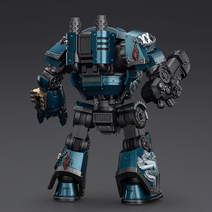 JOYTOY-Warhammer The Horus Heresy-1:18-Action Figure-Alpha Legion Contemptor Dreadnought with Gravis Plasma Cannon-Collection Model Birthday Gifts