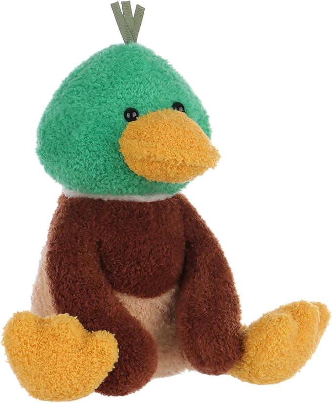 Apricot Lamb Velvet Mallard Duck Plush Stuffed Animals for Kids, Soft Cute Plush Toys for Baby Girl and Boy, Fluffy Velvet Mallard Green