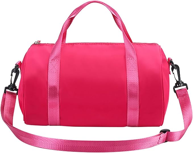 Ballet Dance Bag Mini Gym Bag Lightweight Small Duffle Bag 10L Cute Crossbody Bag for Yoga Swimming Sport (RoseRed)