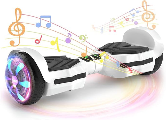 SIMATE Scooter, Bluetooth Speakers and LED Light-Up Wheels, APP Control, Dual 250W Motors, 8.5 mph Max Speed & 8.5 Miles Max Range, Gifts for Kids Adults Girls Boys