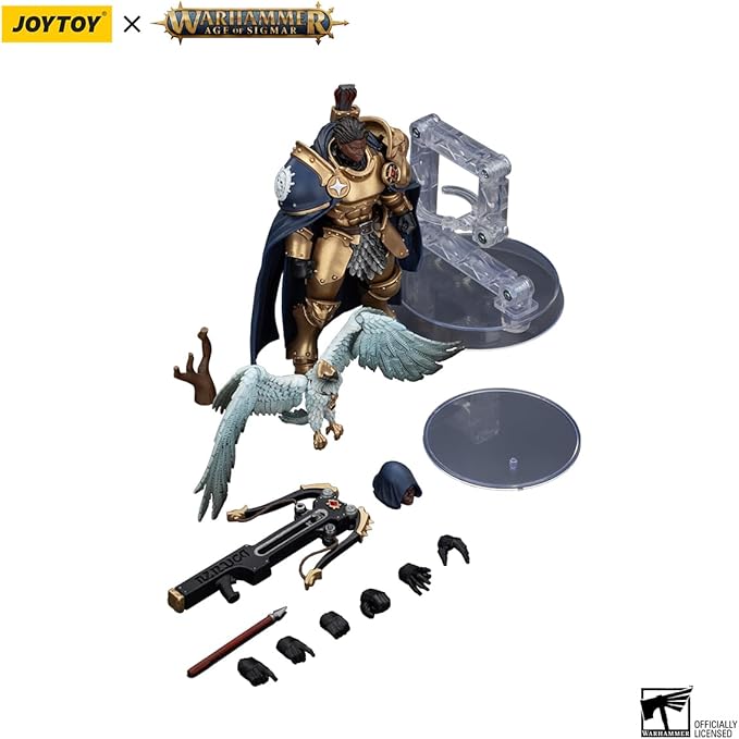 JOYTOY Warhammer 1/18 Action Figure Age of Sigmar Stormcast Eternals The Blacktalons Shakana Goldenblade 4.9in Mecha Joy Toy Collection Model