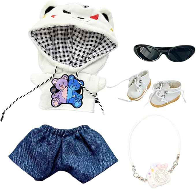 17cm Dolls Clothes - 6.7 Inches Cute Clothes Outfit & Accessories,17CM Doll of The House Accessories Outfits (Style-B)