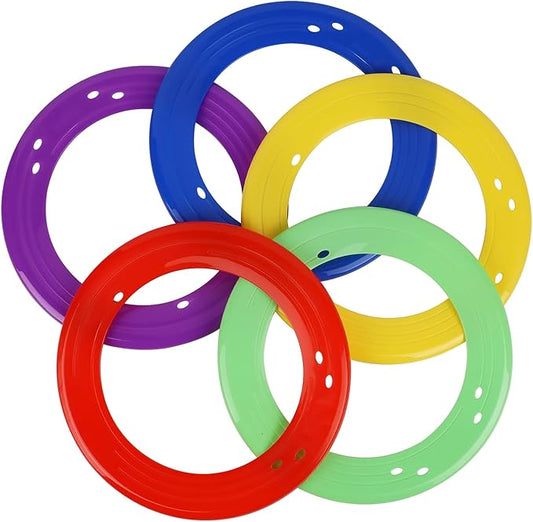 5 Pack Flying Disc for Adults, Flying Ring, Beach Backyard Sports Play Colorful Discs, Outdoor Tossing Game Gift