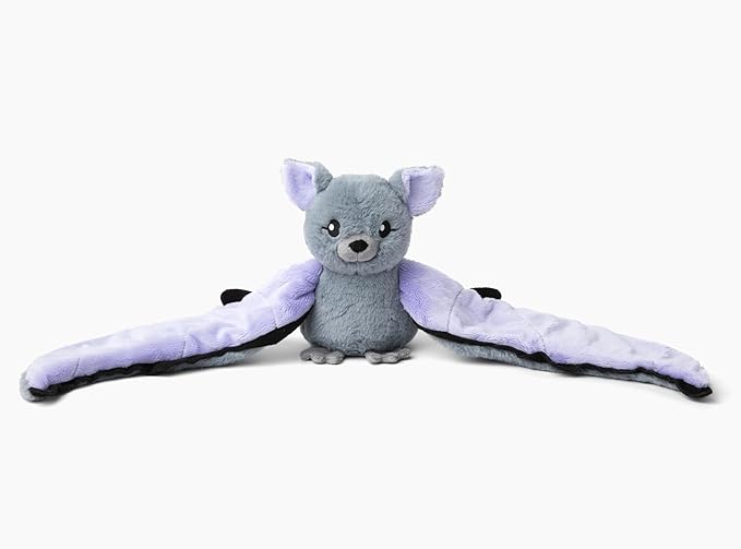 HUGIMALS Hugarounds Berkeley The Bat 2.5 lb Microwaveable & Freezable Weighted Plush Neck & Shoulder Wrap | Soothing, Comforting Hugs for Self-Care & Relaxation | Unscented for Ages 2+