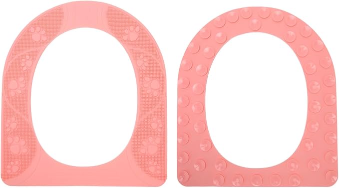 POCREATION Reusable Toilet Seat Cover, Universal Silicone Toilet Seat Cover Non Slip Washable Pad Warm for Elderly Children Light Thick ()