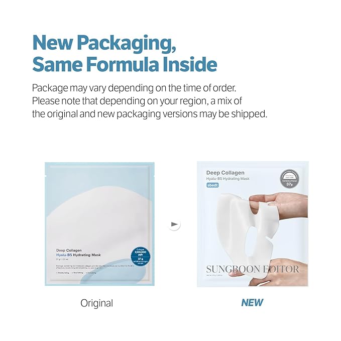 SUNGBOON EDITOR Deep Collagen Hyalu-B5 Overnight Mask Hydrating Mask for Wrinkle Care&Barrier Repair 2,160,000PPB Collagen+Hyaluronic Acid+Panthenol Korean Skincare,4ea Valentines Day Gifts for Woman