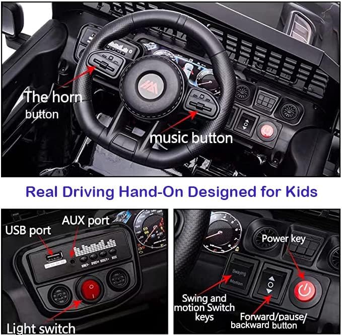 12V Ride On Car, Electric Car for Kids, 12V Ride on Toys, Kids Cars with 3 Speeds Adjustable w/Bluetooth, Parent Remote Control, Spring Suspension, AUX Port-Purple