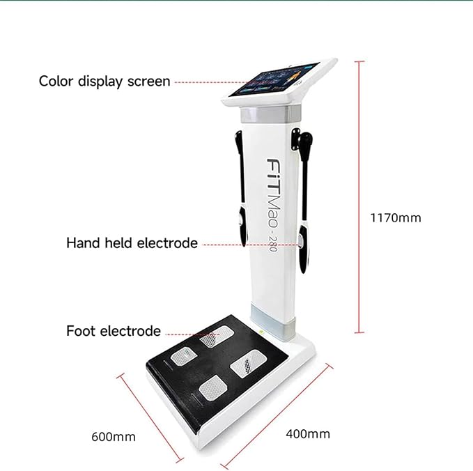 10.1 inch HD Touch Bioimpedance Analysis Machine Ultrasonic Height Test Body Composition Weight Control Fat Analyzer Health Ma