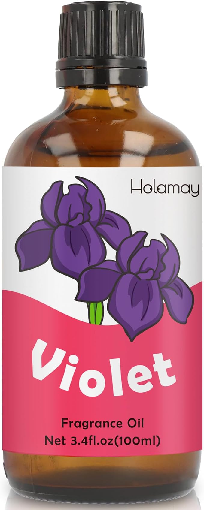 Violet Fragrance Oil 3.4 fl.oz/100 ml, Holamay Floral Single Scented Oils, Fragrance Oil for Candle Making, Soap Making Scent, Essential Oils for Diffuser for Home