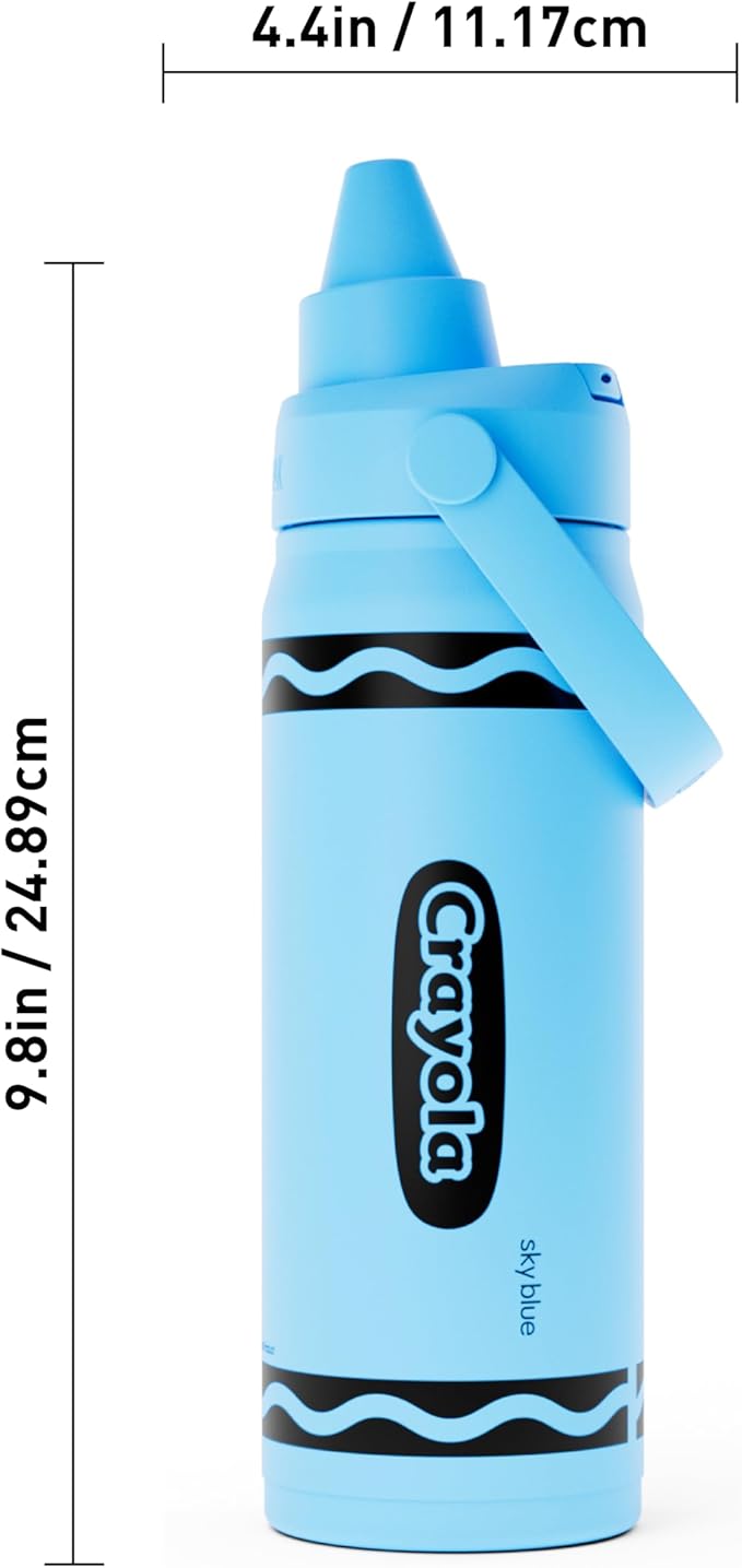 CamelBak Crayola Chug Insulated Stainless Steel Water Bottle, Limited Edition Lid, Sky Blue, 16oz