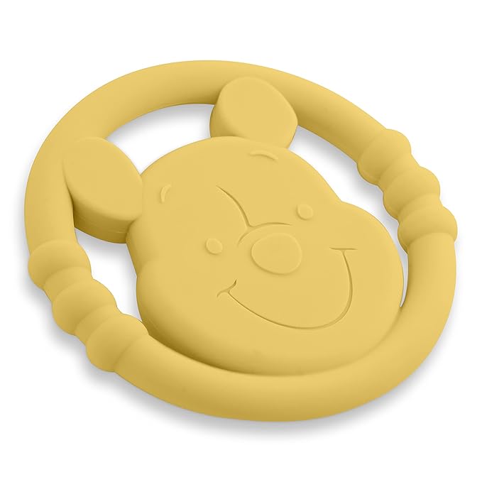 Cudlie Disney Silicone Teether Toy Set for Infants, Food Grade and BPA Free Teethers for Babies 6-12 Months, 2-Pack Teether Toys for Newborns