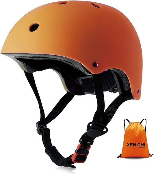 Kids Bike Helmet, CPSC & ASTM Certified, Adjustable EPS Protective Gear, 5 Colors, Multi-Sport for Boys & Girls, 11 Vents, Free Sports Drawstring Bag