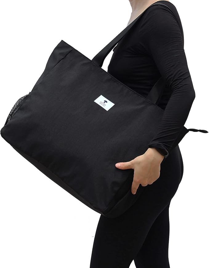 ESVAN LARGE BEACH BAG Water Resistant Lightweight 20 inch Women Oversize Tote Bag for Gym Beach Travel Pool Yoga Nurse
