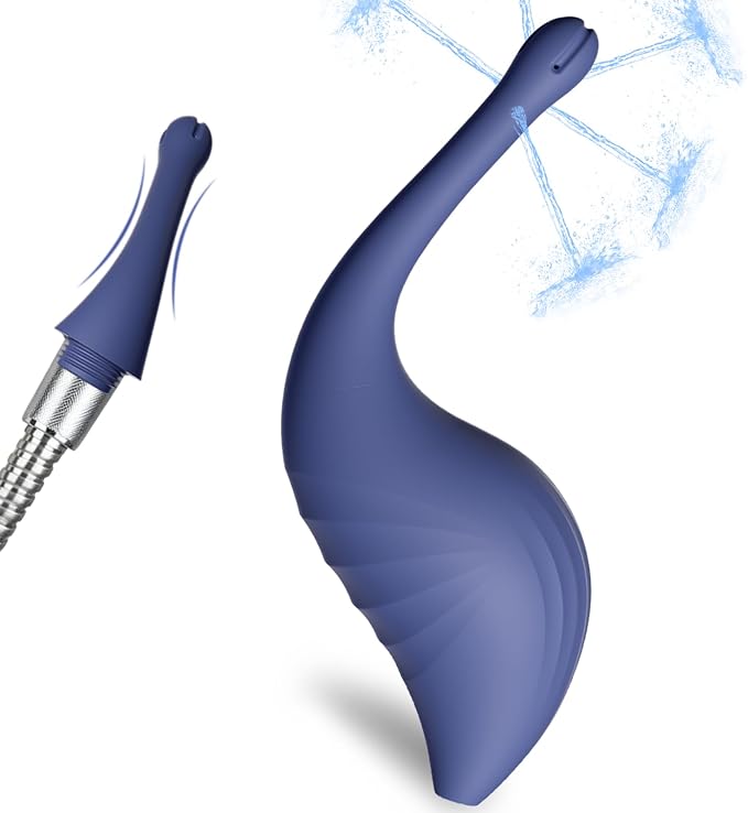 Enema Bulb Anal Douches for Men Women - Anti Backflow Enemas with Silicone Tube for Colon Cleanse, Shower Enema Douche Kit Anal Cleaner Flusher, Anal Vaginal Cleansing Feminine Care Douche Bottles