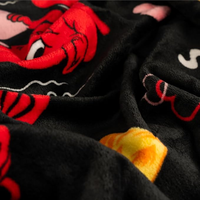 Hot Stuff The Little Devil Bedding Super Soft Plush Cozy Throw Blanket, 50 in x 70 in, (Officially Licensed Product) by Franco Collectibles