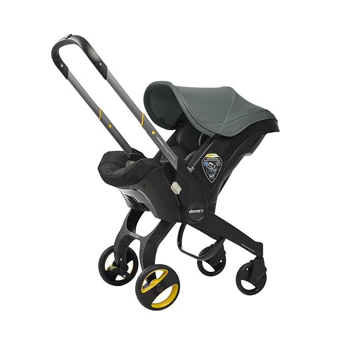 Doona Car Seat & Stroller, Slate Green - All-in-One Travel System