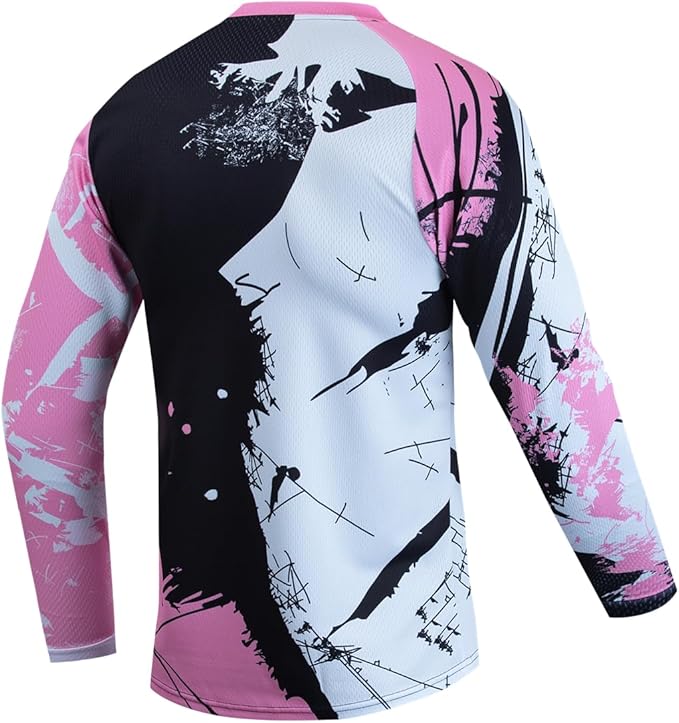 Dirt Bike Jersey for Youth, Kids Mountain Bicycle Shirt Long Sleeve Children Downhill Jerseys for Motorcycle Motocross