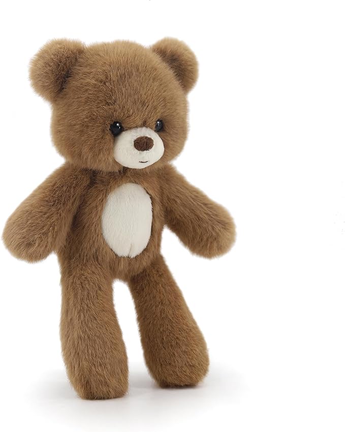 9" Soft Plush Teddy Bear – Adorable Brown Stuffed Animal Toy with White Belly – Perfect for Gifts, Bedtime, Nursery & Travel Cuddles