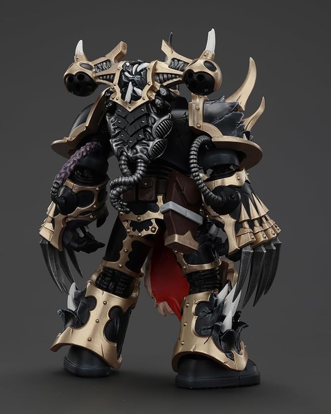 JoyToy Warhammer 40K Genuine License 1:18 Action Figure, Chaos Space Marines Black Chosen with Lightning Claws, 4.96 inch Collectible Action Figures Sets