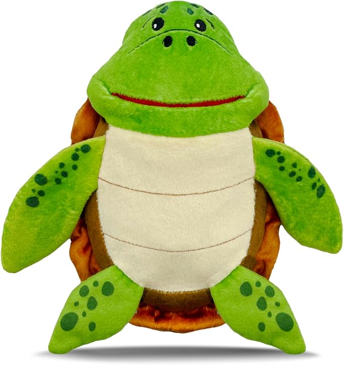 The Tooth Brigade Tooth Fairy Pillow | Stuffed Plush with Large Pocket Mouth for Lost Teeth, Treasures, Prizes - Fun and Interactive Plush, Perfect Kids, Boys, & Girls Gift (Kai Sea Turtle)