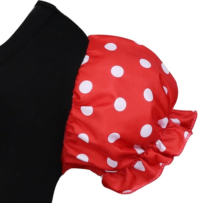 IBTOM CASTLE Toddler Girl Polka Dots Party Fancy Costume Tutu Dress up Dance Leotard Gymnastic Cosplay Cartoon Ear Headband