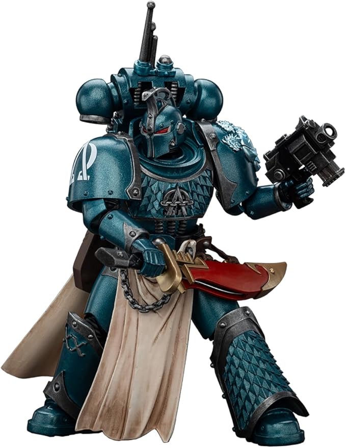 JOYTOY Warhammer 40,000 The Horus Heresy 1/18 Action Figure Alpha Legion Legion Praetor with Power Sword Collection Model Birthday Gifts