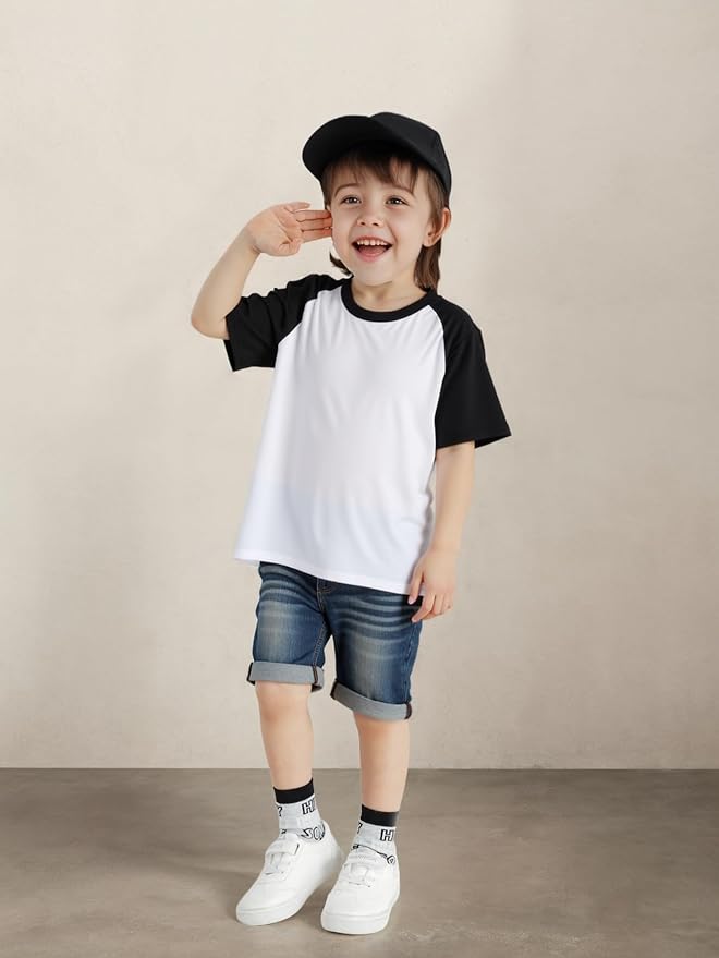 Family Feeling Boys Short Sleeve Crewneck Kids T-Shirts Top Girls Tee
