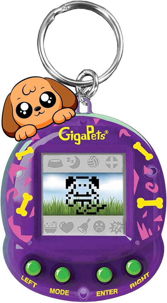 Giga Pets 2-in-1 Interactive Digital Pet Puppy Dog, Collector’s Edition Virtual Pets for Kids, 90’s Gaming Gift for Boys and Girls