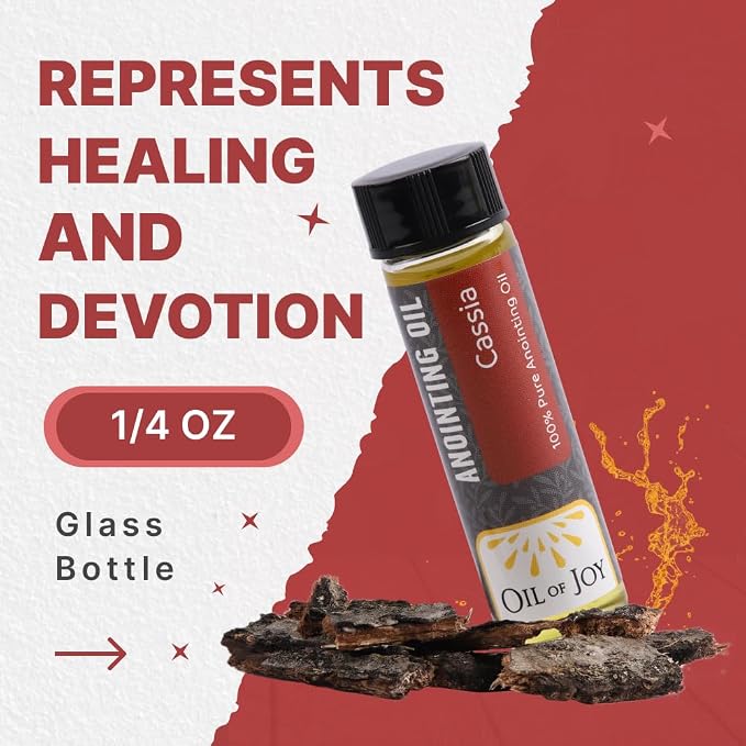 Anointing Oil for Prayers 6 Packs (Cassia) Represents Dedication and Devotion