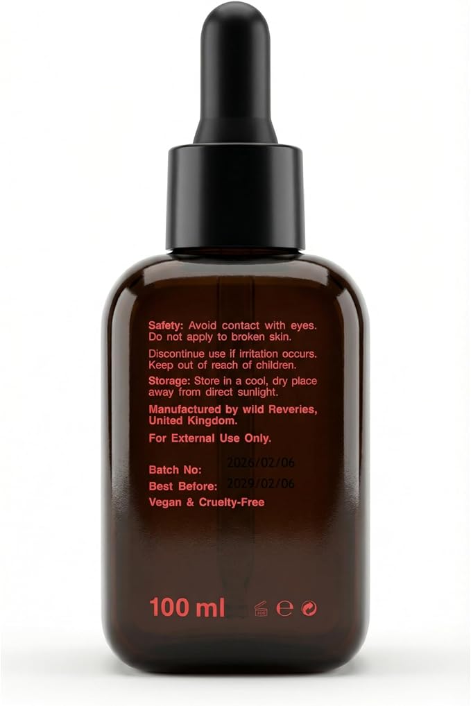 Organic Massage Oil Black Opium – Deeply Hydrating & Relaxing Body Oil for Stress Relief, Ideal for Couples Massage, Aromatherapy & Skin Nourishment with Natural Essential Oils