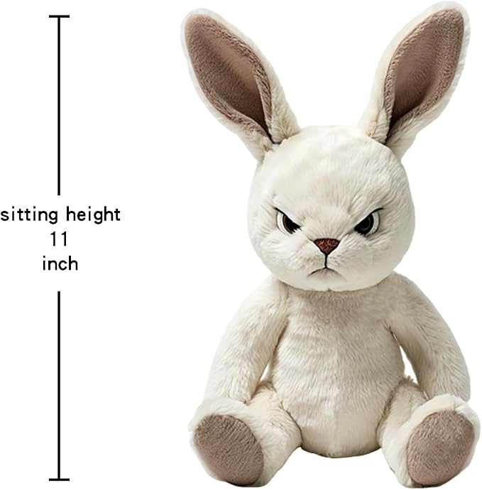 Bunny Stuffed Animal – Cute White Rabbit Plush Toy for Kids & Adults – Birthday Surprise & Room Decor –A Cuddly Companion for Everyday hugs and Bedtime