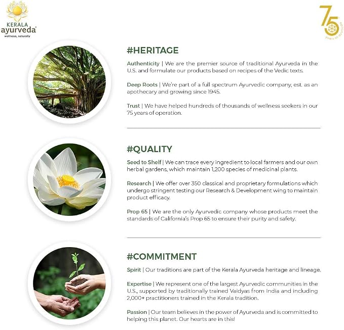 Kerala Ayurveda Balahatadi Keram - Pitta-Vata Balancing Scalp Massage Oil with Arrow-Leaf SIDA, Amla,Tinospora in Coconut Oil Base to Rejuvenate The Mind & Promote Natural restful Sleep, 6.8 Fl Oz